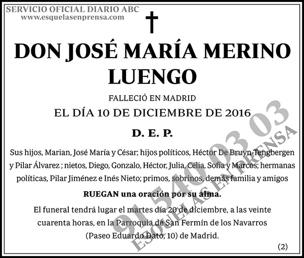José María Merino Luengo
